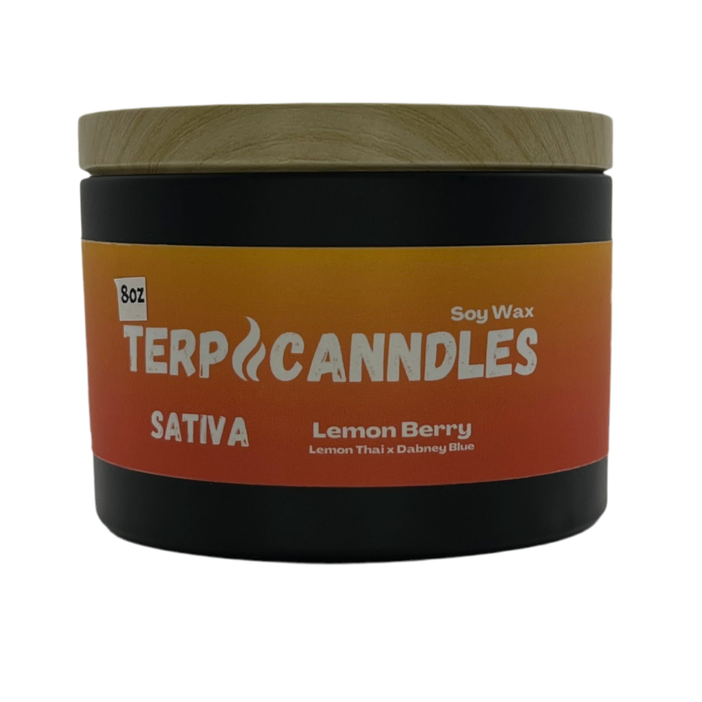 Lemon Berry 8oz Terpene Candle / Sativa