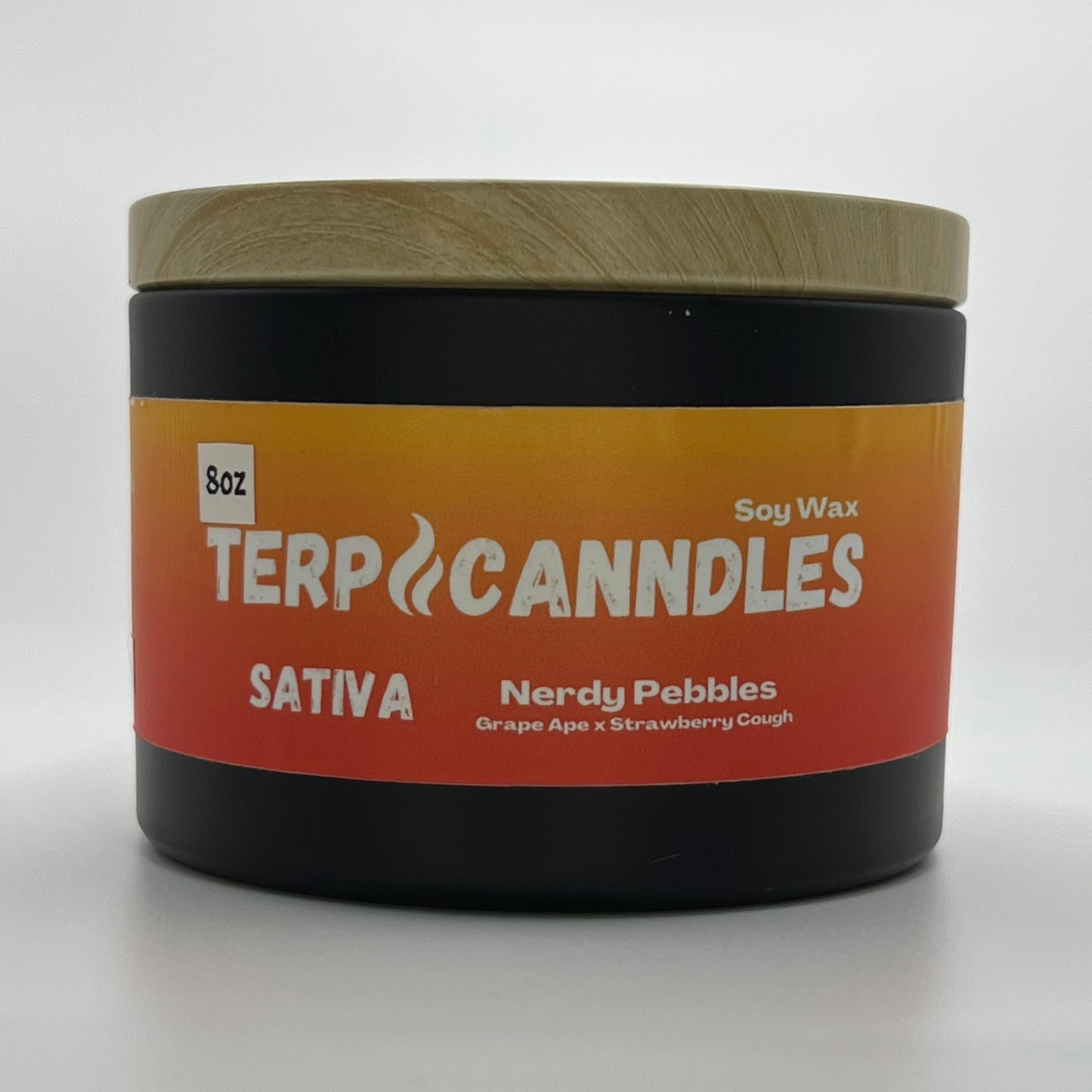 Nerdy Pebbles 8oz Terpene Candle / Sativa