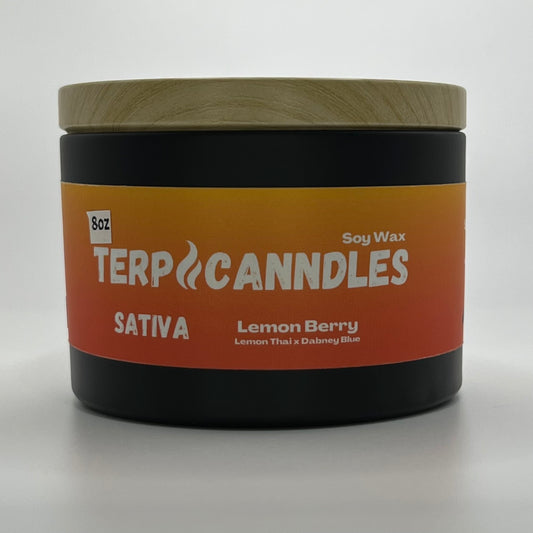 Lemon Berry 8oz Terpene Candle / Sativa