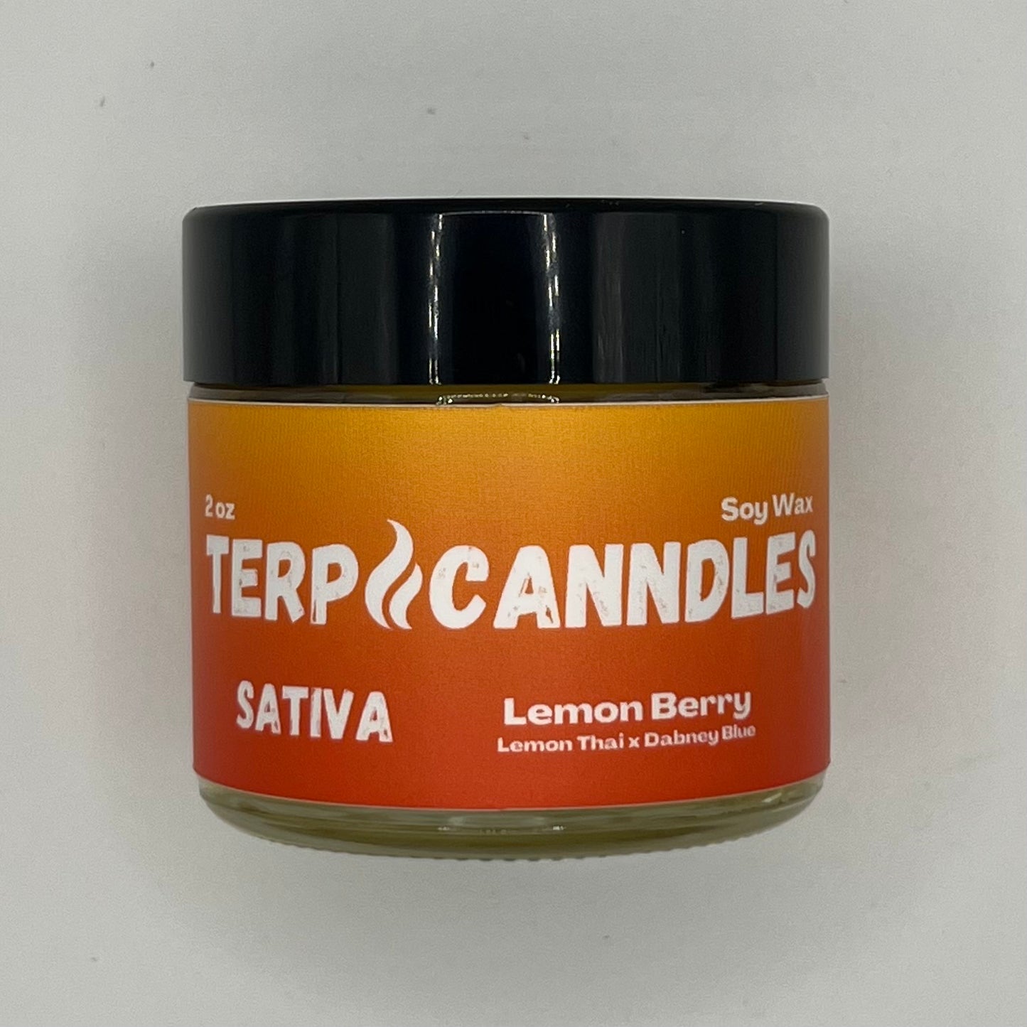 Lemon Berry 2oz Terpene Candle / Sativa