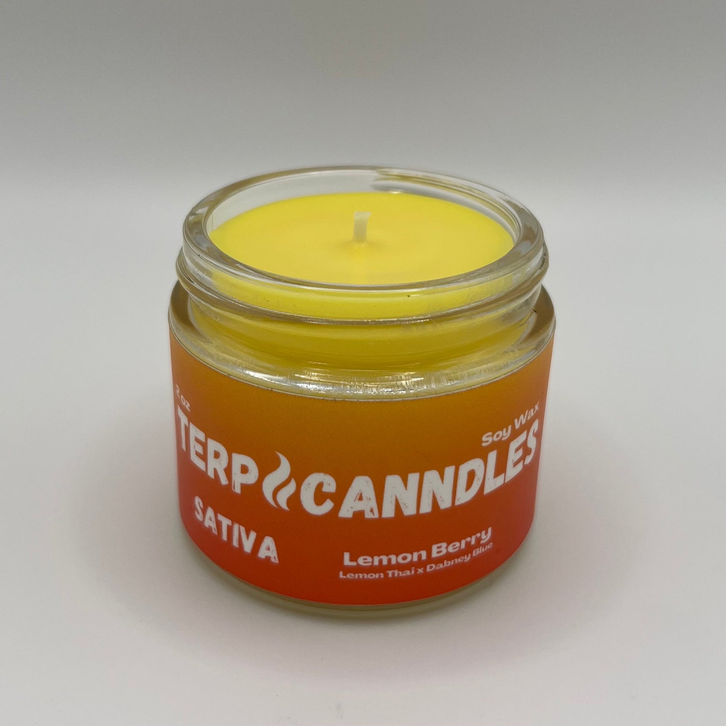 Lemon Berry 2oz Terpene Candle / Sativa